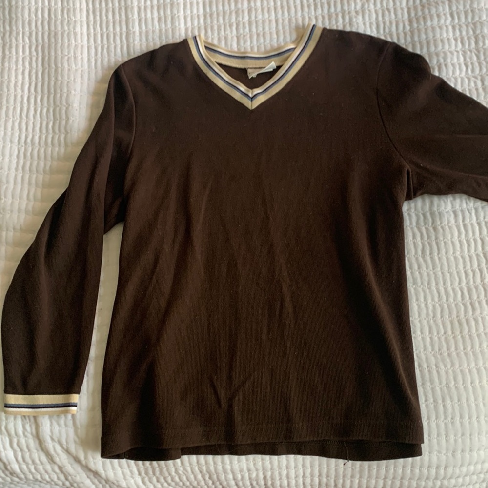 trendy brown y2k sweater depop